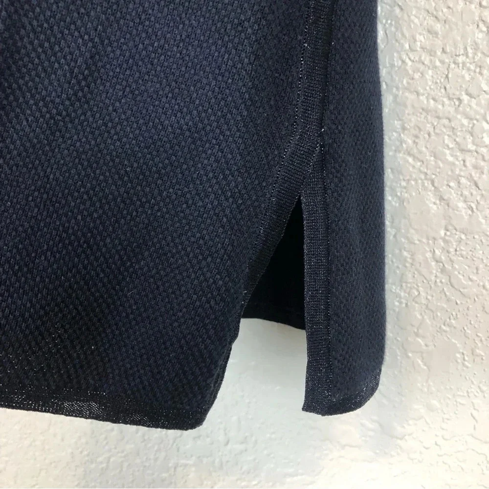 Tory Burch Navy Blue Beaded Long Sleeve Tunic Sweater XS